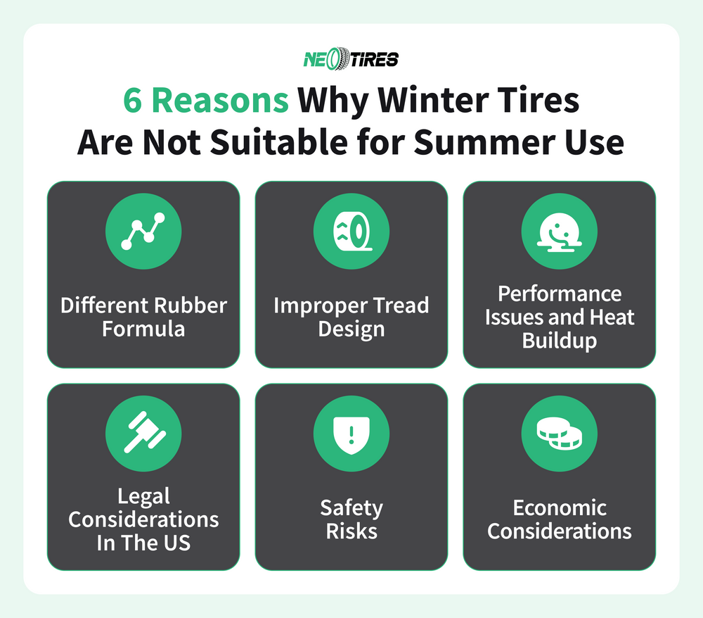 winter tires in summer