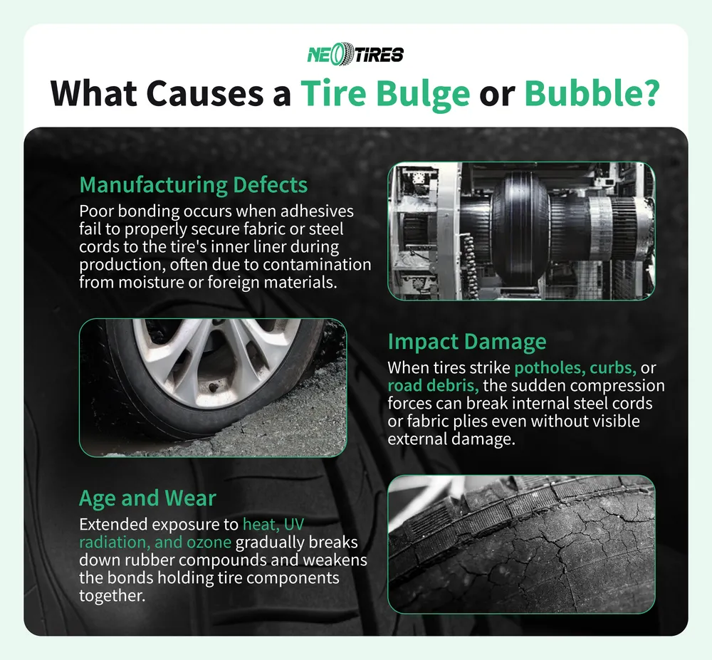 Tire Bulge Causes ad Hoow To Fix