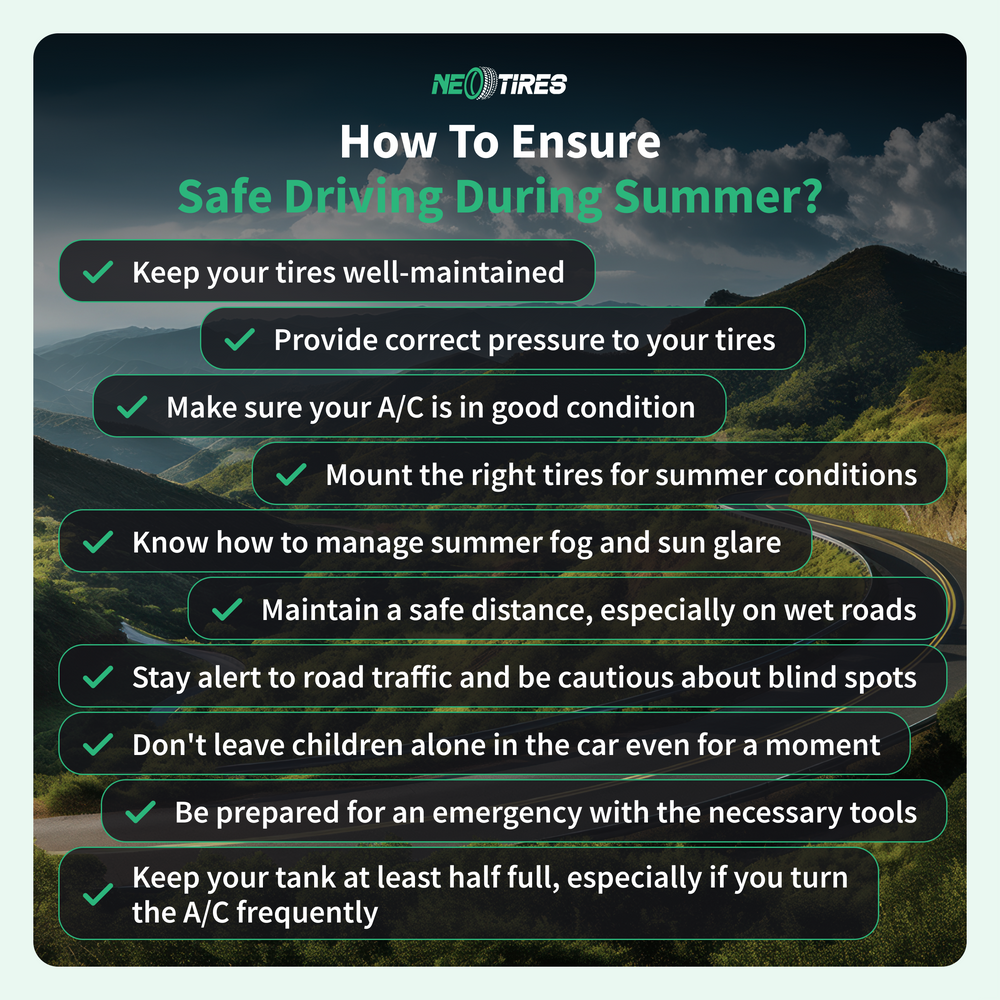 What are the best tips for driving safely in summer?