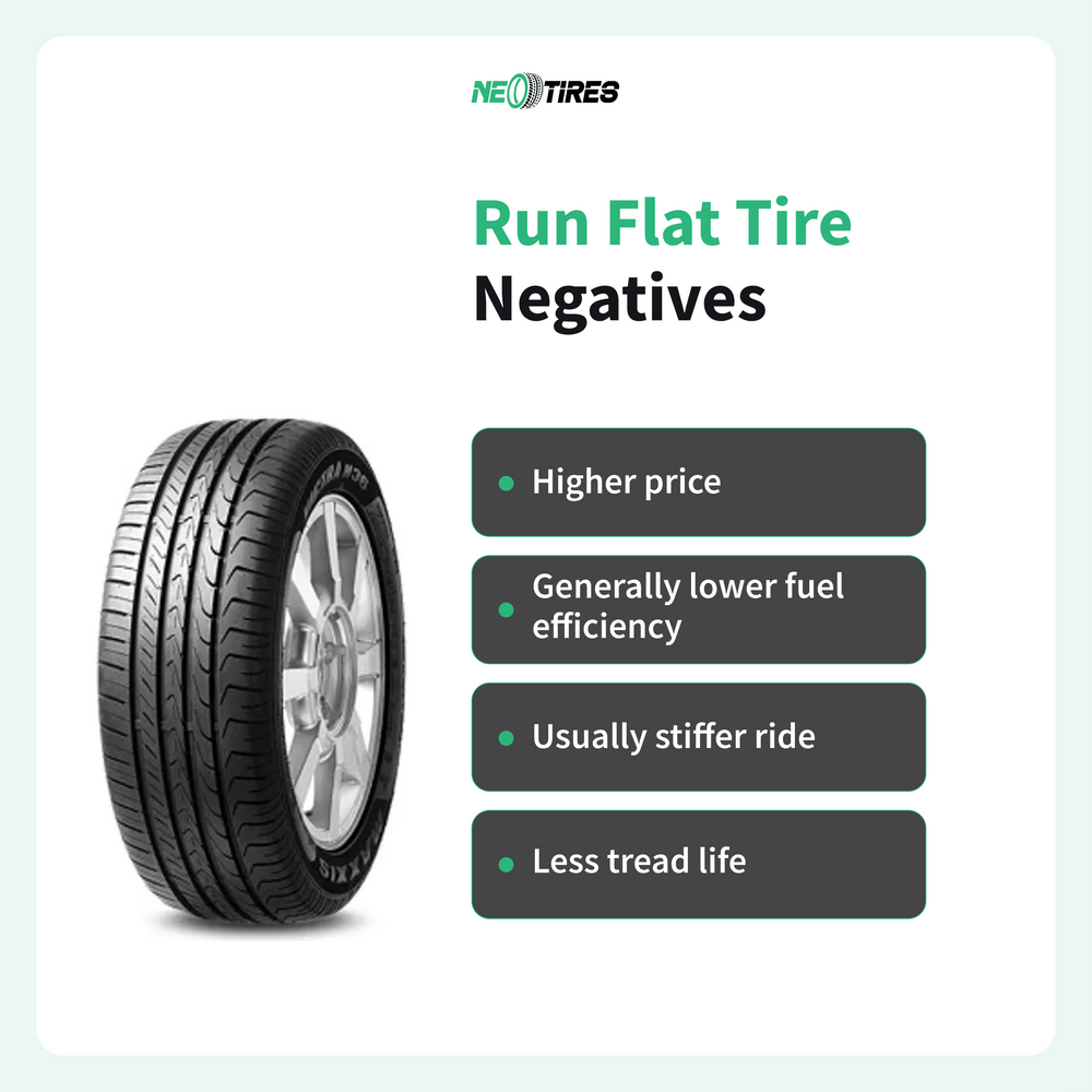 Run-flat tires disadvantages