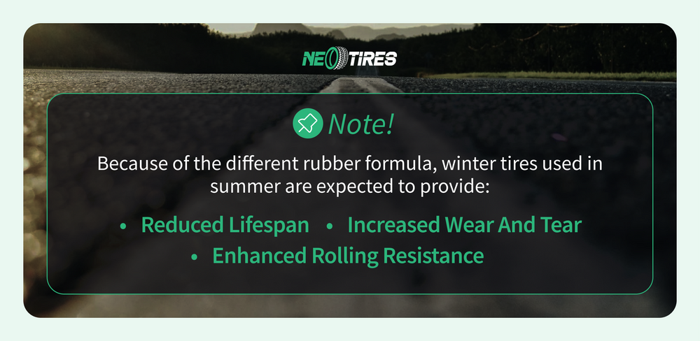 effects of using winter tires in summer