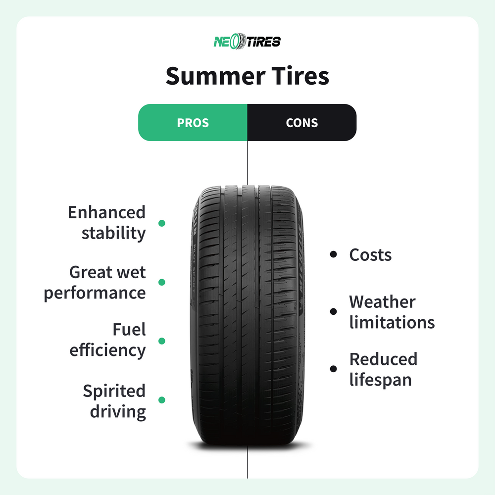 summer tires pros and cons