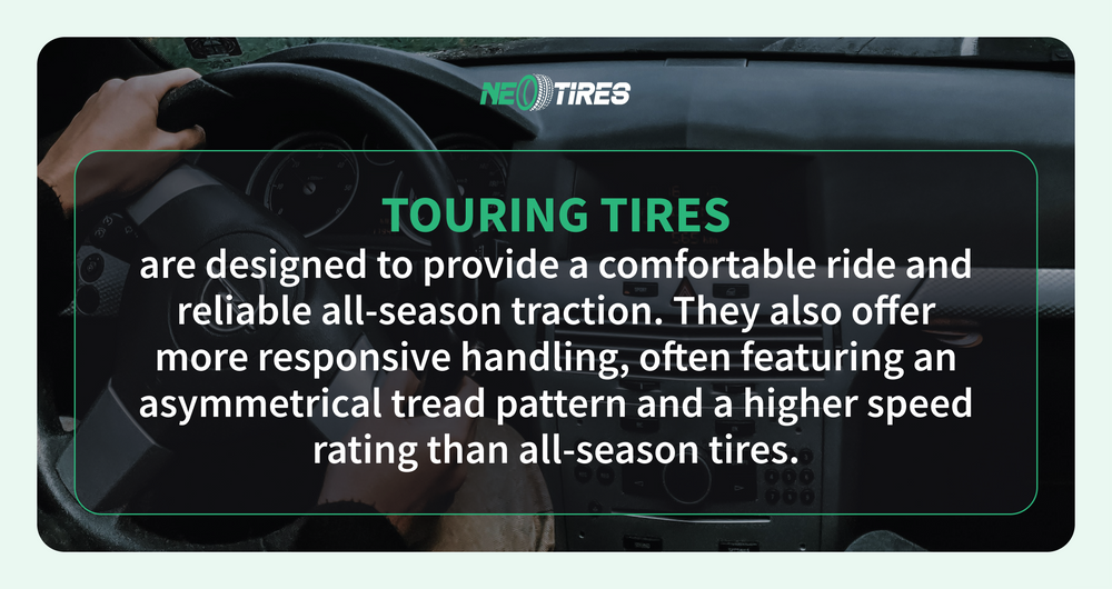 What is a touring tire good for?