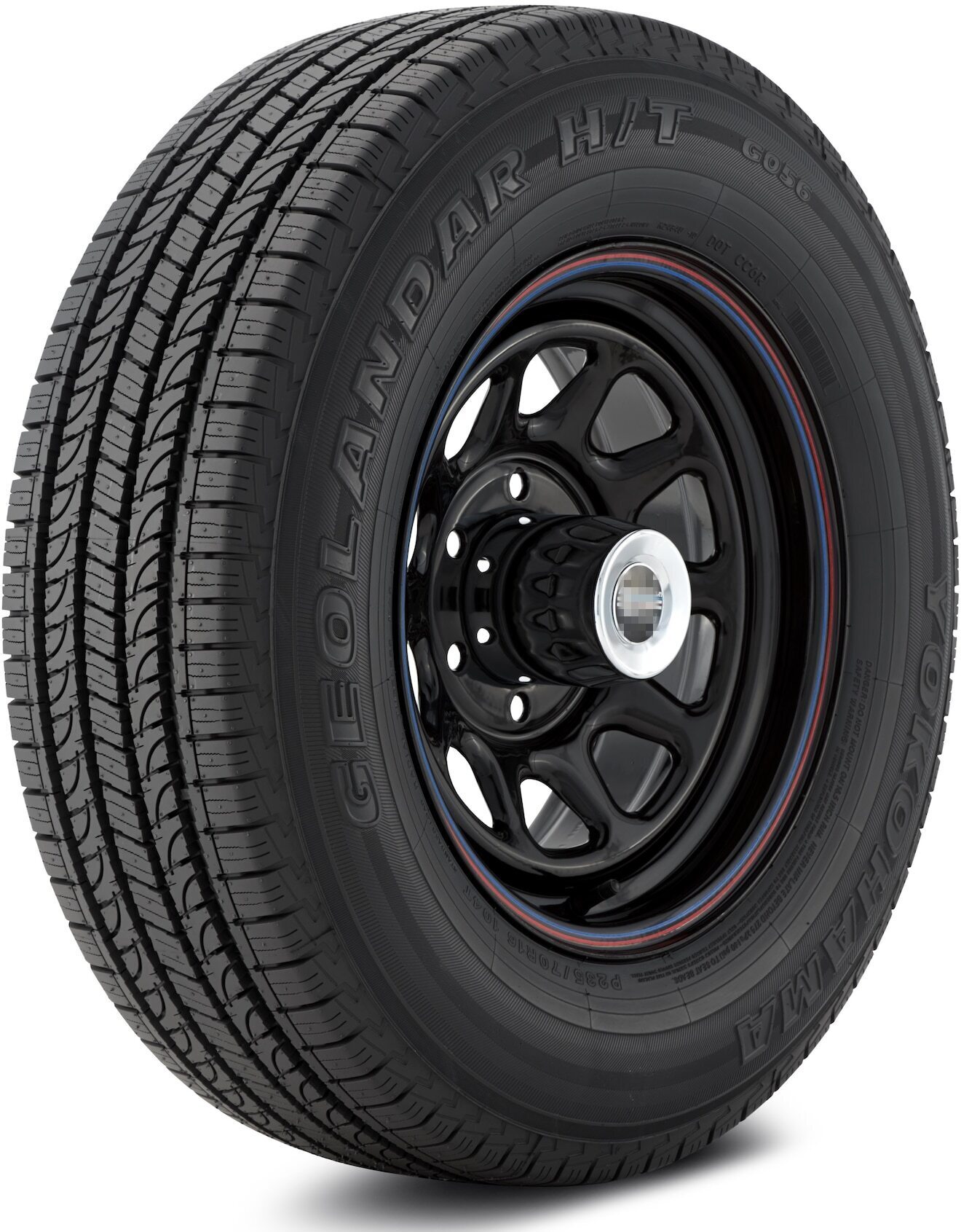 【YOKOHAMA GEOLANDAR H/T G056 265/70R16】夏タイヤ【トヨタ 90プラド 純正ホイール 16インチ 7J6HPCD139.7+15】バリ溝　(TE871)クレジットカード QRコード決済可能 Set Of 4 Yokohama Geolandar H/T G056 265/70R16 111T